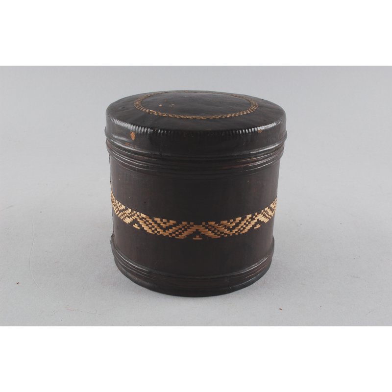 Leather Covered Tin
